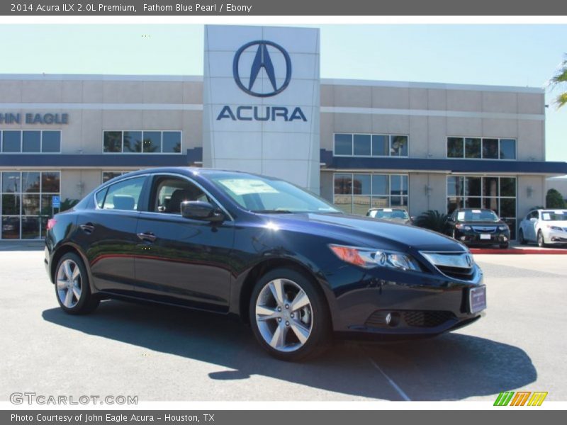 Fathom Blue Pearl / Ebony 2014 Acura ILX 2.0L Premium
