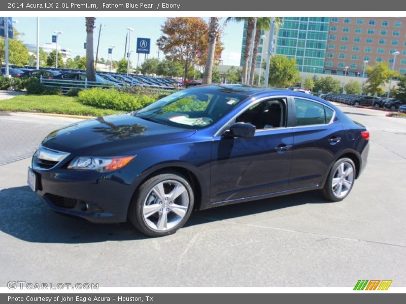 Fathom Blue Pearl / Ebony 2014 Acura ILX 2.0L Premium