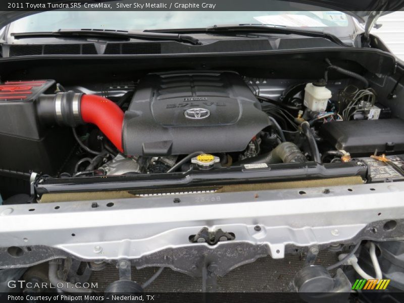 Silver Sky Metallic / Graphite Gray 2011 Toyota Tundra SR5 CrewMax
