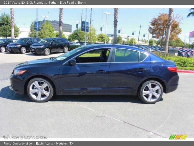 Fathom Blue Pearl / Ebony 2014 Acura ILX 2.0L Premium