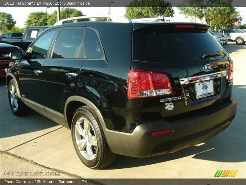 Ebony Black / Beige 2013 Kia Sorento EX AWD