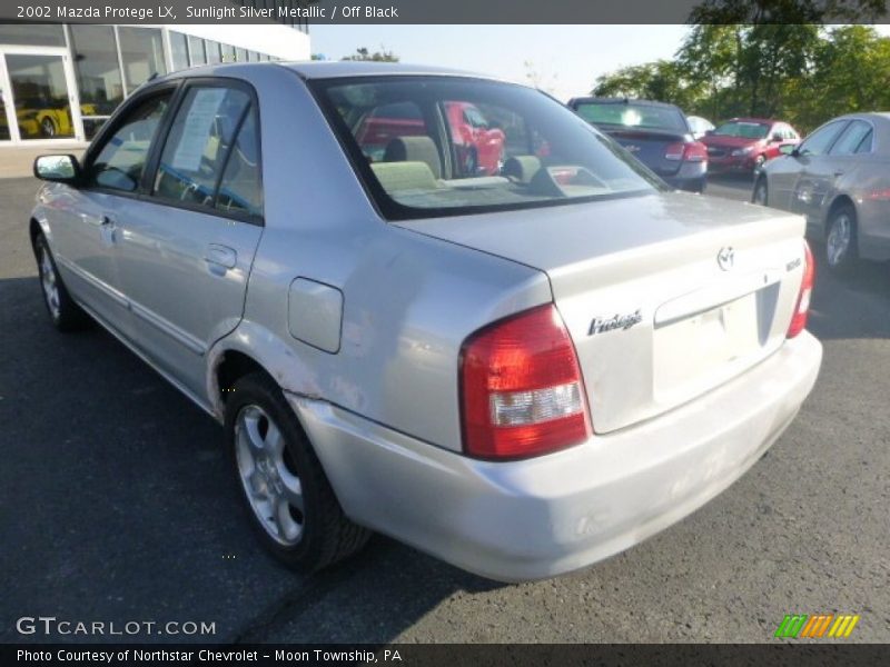 Sunlight Silver Metallic / Off Black 2002 Mazda Protege LX