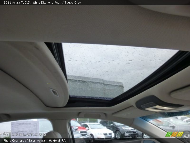 White Diamond Pearl / Taupe Gray 2011 Acura TL 3.5
