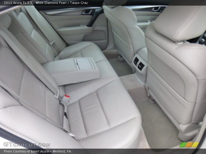 White Diamond Pearl / Taupe Gray 2011 Acura TL 3.5
