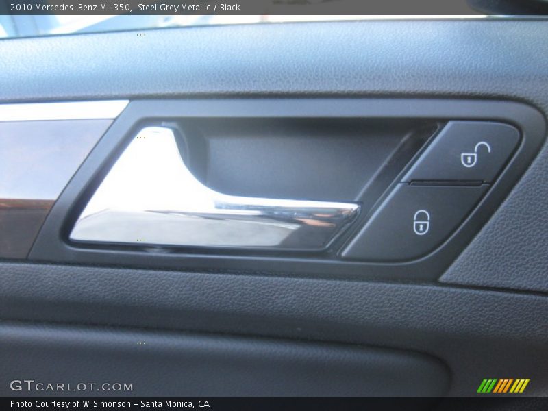 Steel Grey Metallic / Black 2010 Mercedes-Benz ML 350