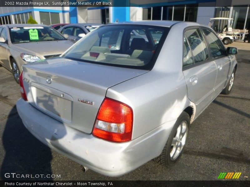 Sunlight Silver Metallic / Off Black 2002 Mazda Protege LX