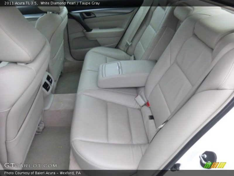 White Diamond Pearl / Taupe Gray 2011 Acura TL 3.5