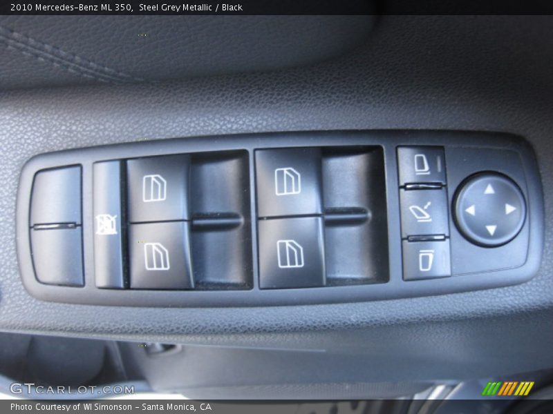 Steel Grey Metallic / Black 2010 Mercedes-Benz ML 350