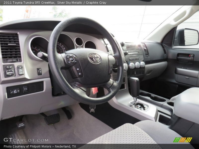 Silver Sky Metallic / Graphite Gray 2011 Toyota Tundra SR5 CrewMax