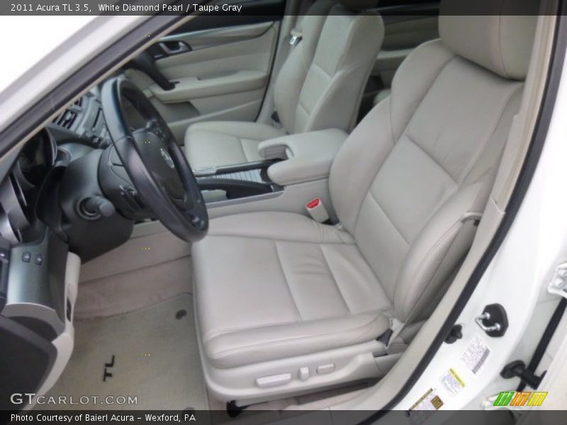 White Diamond Pearl / Taupe Gray 2011 Acura TL 3.5