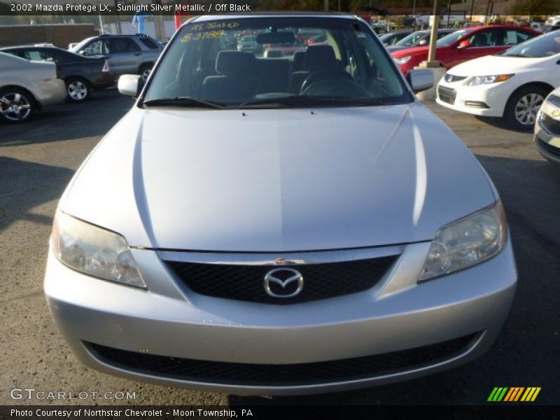 Sunlight Silver Metallic / Off Black 2002 Mazda Protege LX