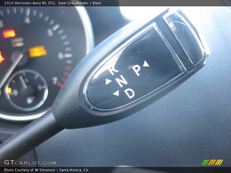 Steel Grey Metallic / Black 2010 Mercedes-Benz ML 350