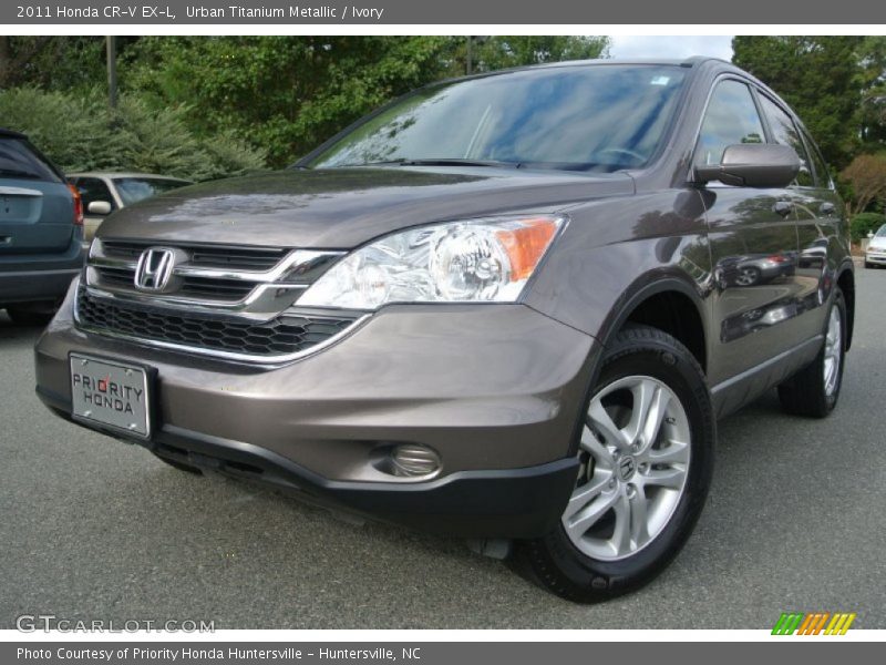 Urban Titanium Metallic / Ivory 2011 Honda CR-V EX-L