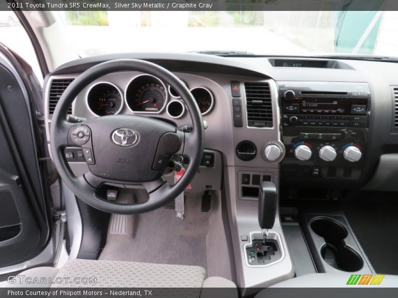 Silver Sky Metallic / Graphite Gray 2011 Toyota Tundra SR5 CrewMax