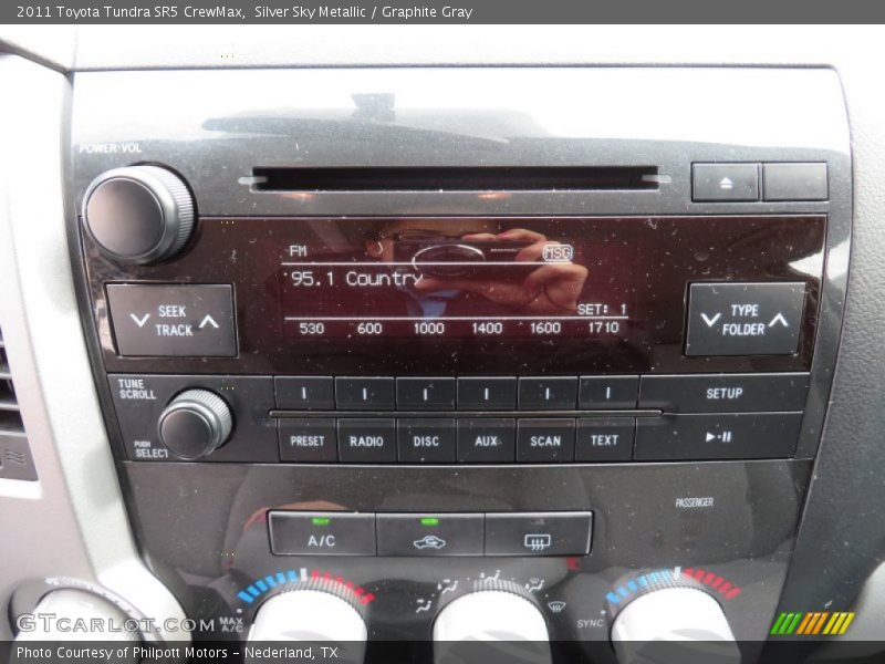 Silver Sky Metallic / Graphite Gray 2011 Toyota Tundra SR5 CrewMax