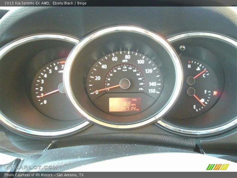 Ebony Black / Beige 2013 Kia Sorento EX AWD