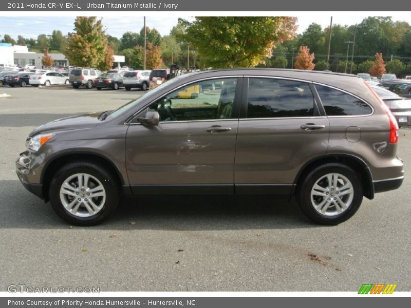 Urban Titanium Metallic / Ivory 2011 Honda CR-V EX-L