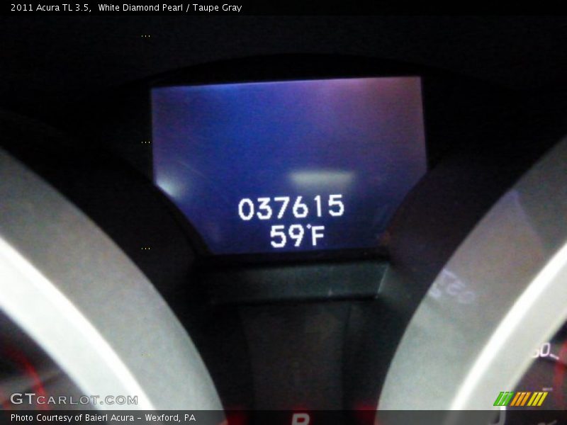 White Diamond Pearl / Taupe Gray 2011 Acura TL 3.5