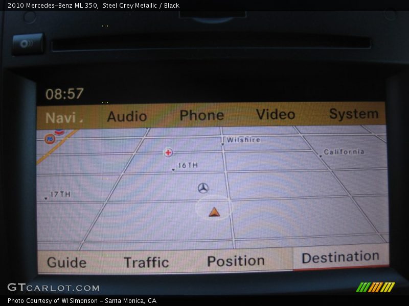Steel Grey Metallic / Black 2010 Mercedes-Benz ML 350