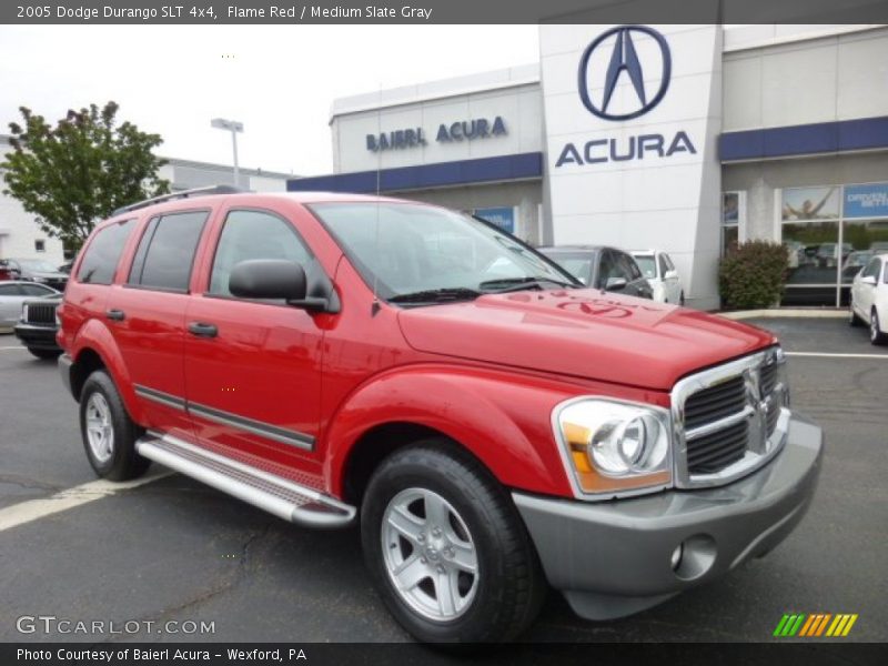 Flame Red / Medium Slate Gray 2005 Dodge Durango SLT 4x4