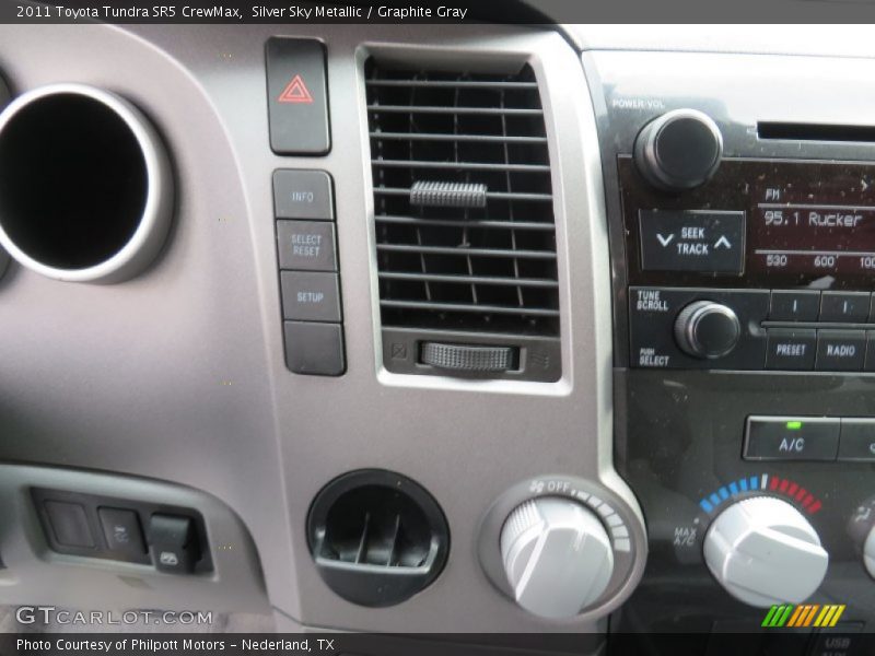 Silver Sky Metallic / Graphite Gray 2011 Toyota Tundra SR5 CrewMax