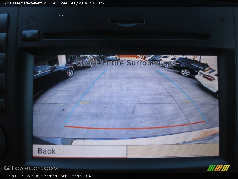 Steel Grey Metallic / Black 2010 Mercedes-Benz ML 350