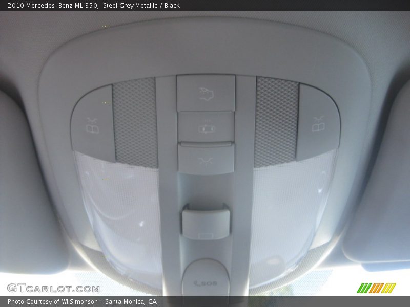 Steel Grey Metallic / Black 2010 Mercedes-Benz ML 350