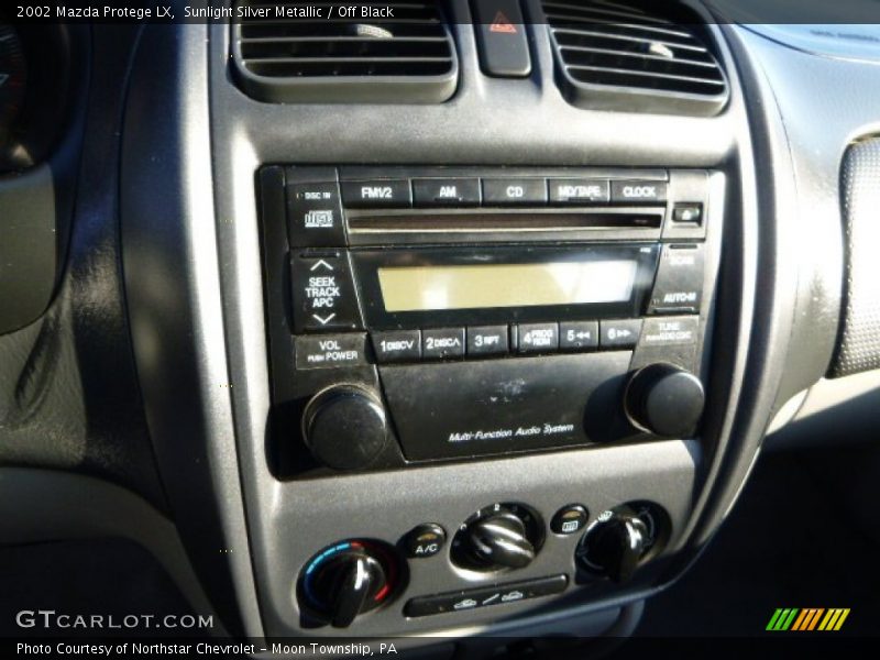 Sunlight Silver Metallic / Off Black 2002 Mazda Protege LX