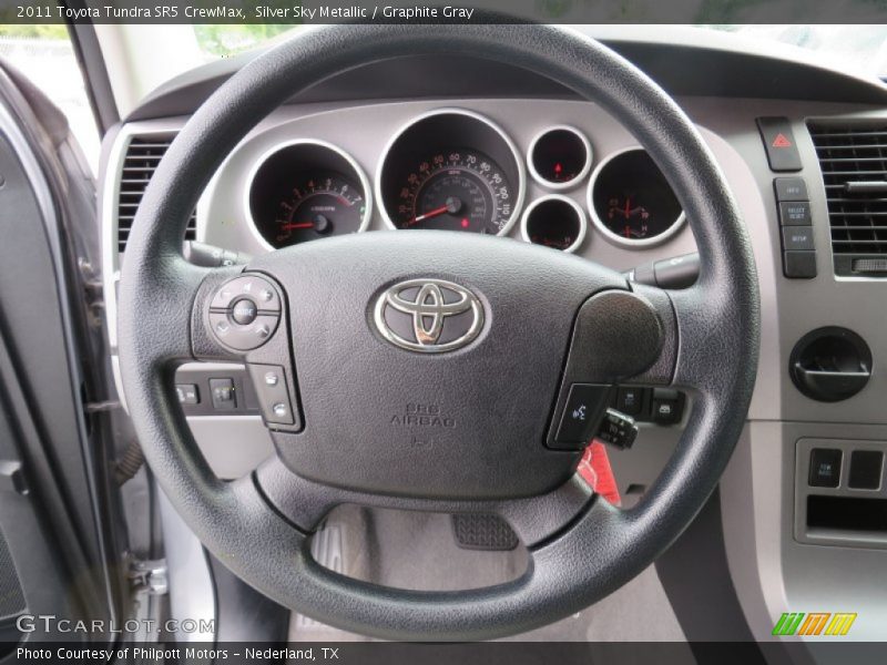 Silver Sky Metallic / Graphite Gray 2011 Toyota Tundra SR5 CrewMax