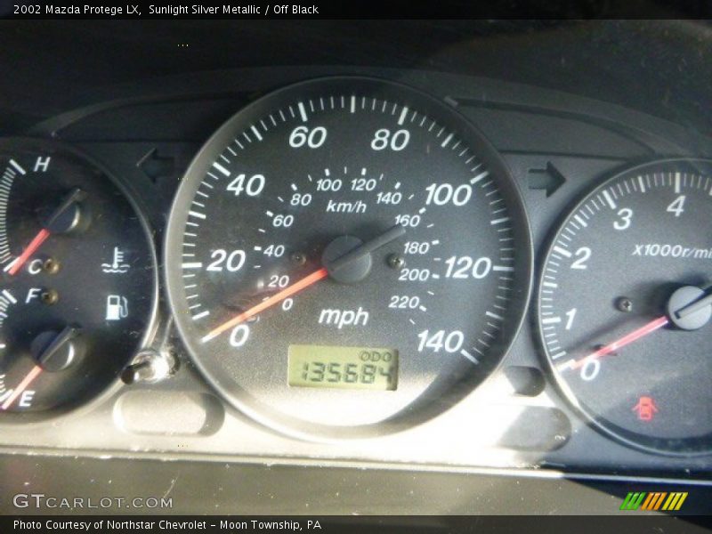 Sunlight Silver Metallic / Off Black 2002 Mazda Protege LX