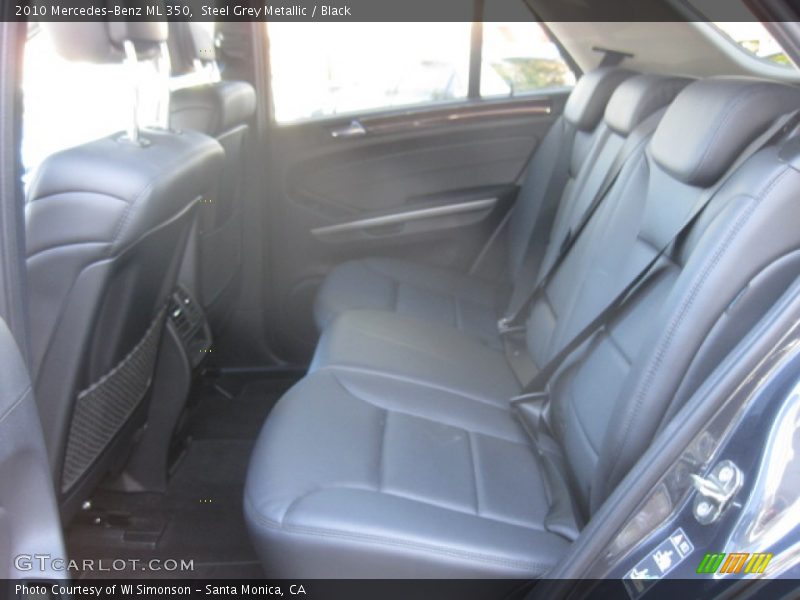 Steel Grey Metallic / Black 2010 Mercedes-Benz ML 350