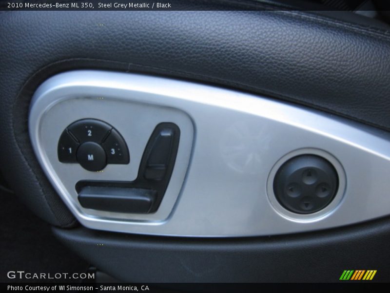 Steel Grey Metallic / Black 2010 Mercedes-Benz ML 350