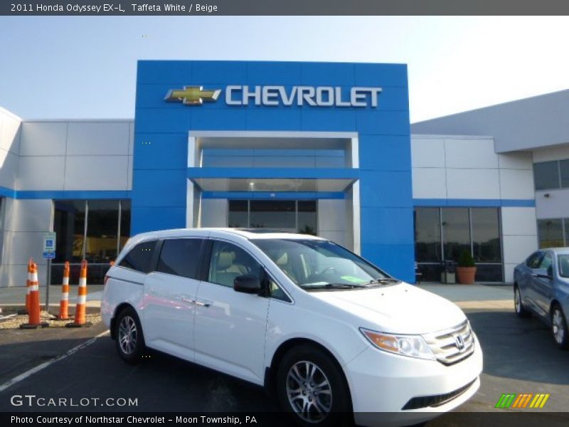 Taffeta White / Beige 2011 Honda Odyssey EX-L