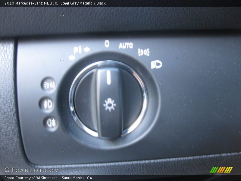 Steel Grey Metallic / Black 2010 Mercedes-Benz ML 350