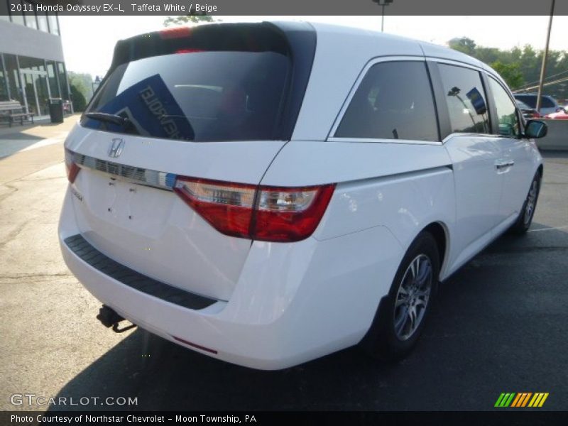 Taffeta White / Beige 2011 Honda Odyssey EX-L