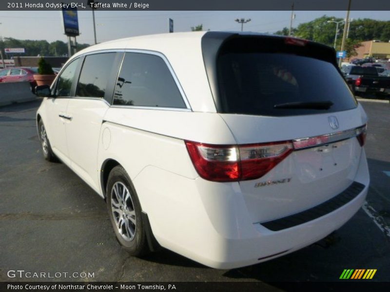 Taffeta White / Beige 2011 Honda Odyssey EX-L