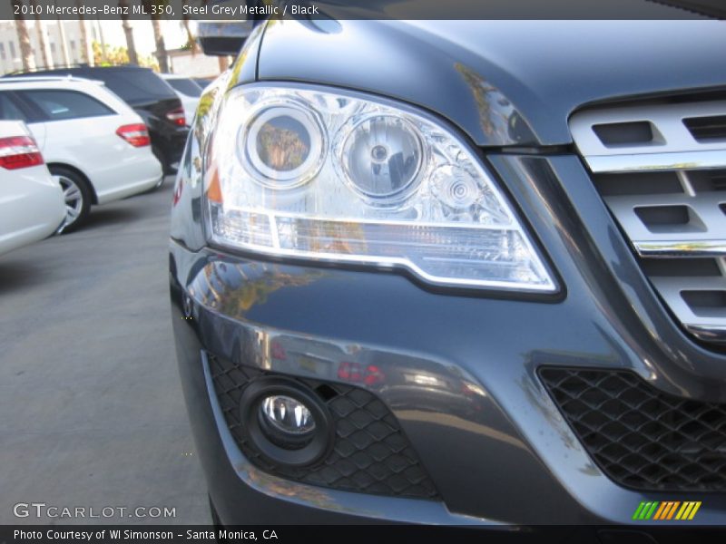 Steel Grey Metallic / Black 2010 Mercedes-Benz ML 350