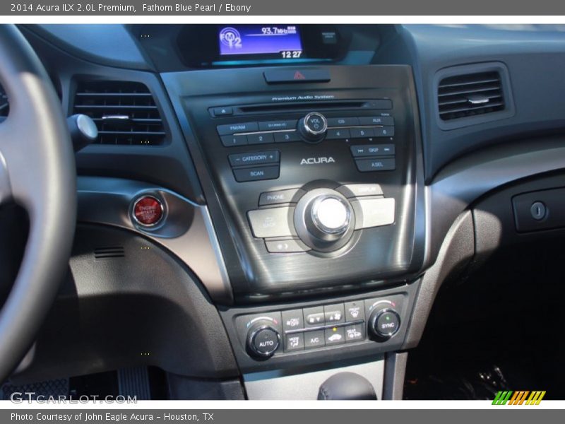Fathom Blue Pearl / Ebony 2014 Acura ILX 2.0L Premium