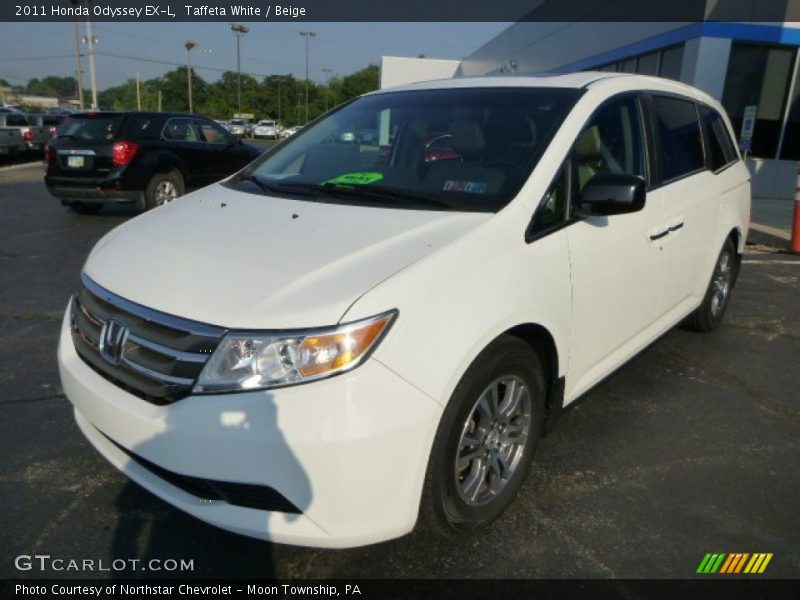 Taffeta White / Beige 2011 Honda Odyssey EX-L