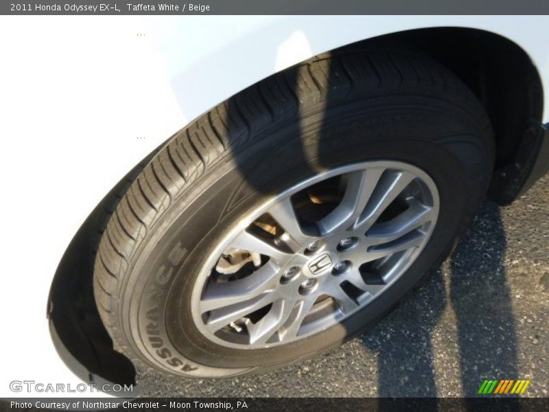 Taffeta White / Beige 2011 Honda Odyssey EX-L