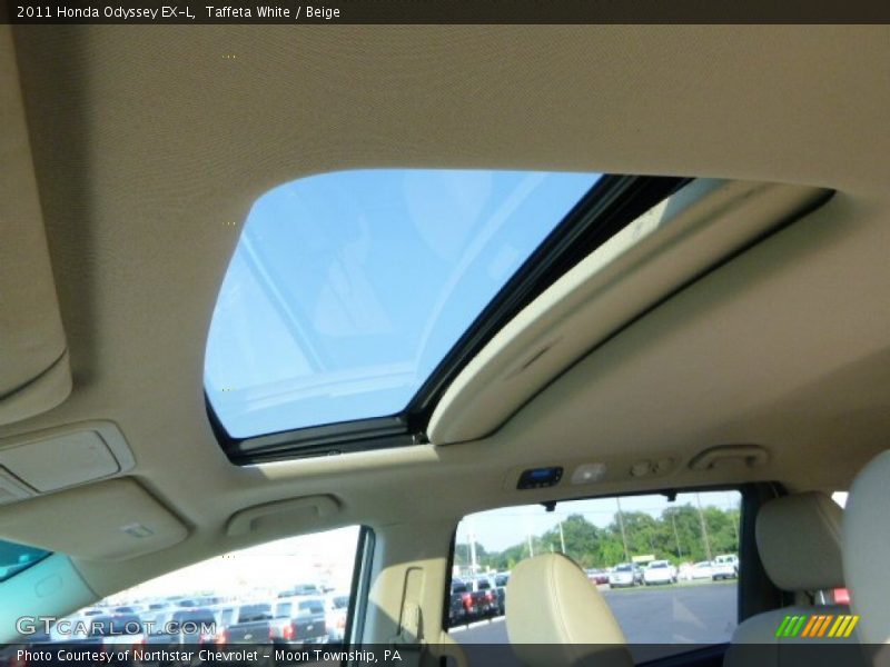 Taffeta White / Beige 2011 Honda Odyssey EX-L