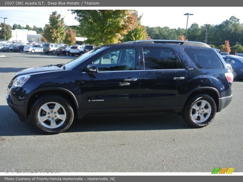Deep Blue Metallic / Titanium 2007 GMC Acadia SLT