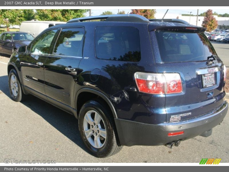 Deep Blue Metallic / Titanium 2007 GMC Acadia SLT