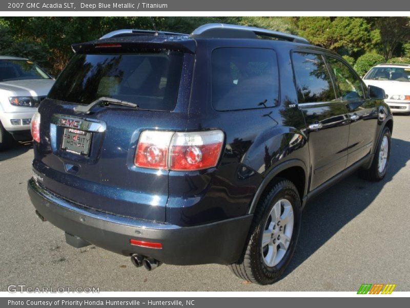 Deep Blue Metallic / Titanium 2007 GMC Acadia SLT