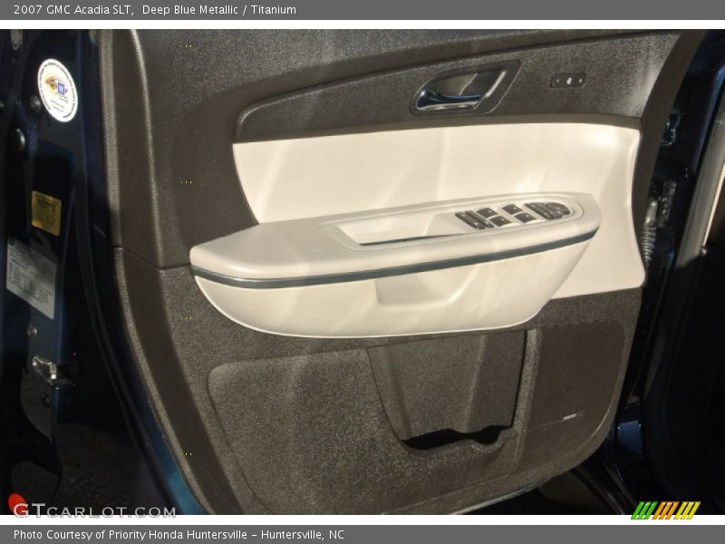 Deep Blue Metallic / Titanium 2007 GMC Acadia SLT