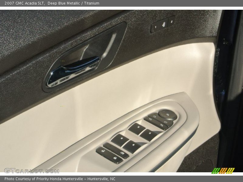 Deep Blue Metallic / Titanium 2007 GMC Acadia SLT