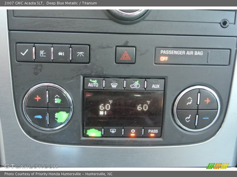 Deep Blue Metallic / Titanium 2007 GMC Acadia SLT