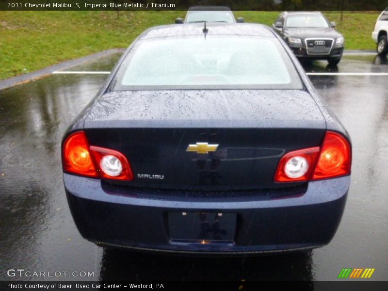 Imperial Blue Metallic / Titanium 2011 Chevrolet Malibu LS