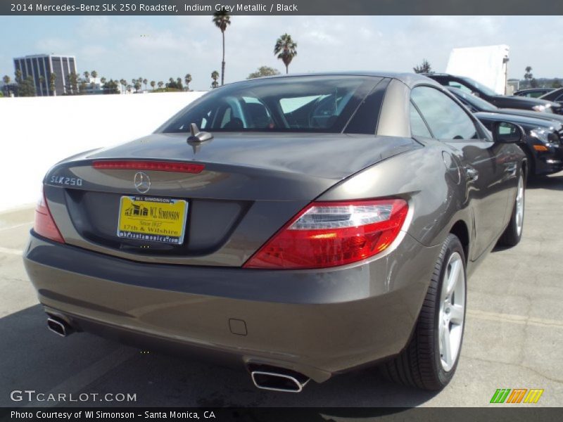 Indium Grey Metallic / Black 2014 Mercedes-Benz SLK 250 Roadster