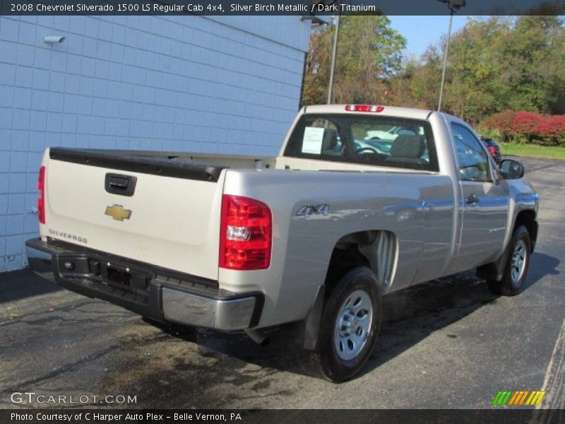 Silver Birch Metallic / Dark Titanium 2008 Chevrolet Silverado 1500 LS Regular Cab 4x4